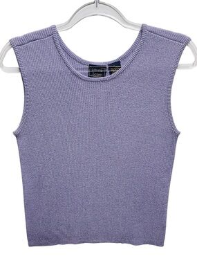Rib Knit Sweater Tank Top Vest